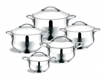PRIME COOKWARE SET 10 PCS. (BELLY SHAPE)