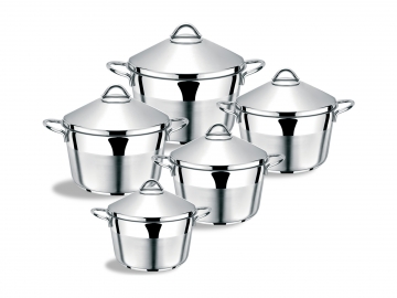 GIZZA LUX LINE COOKWARE SET 10 PCS.