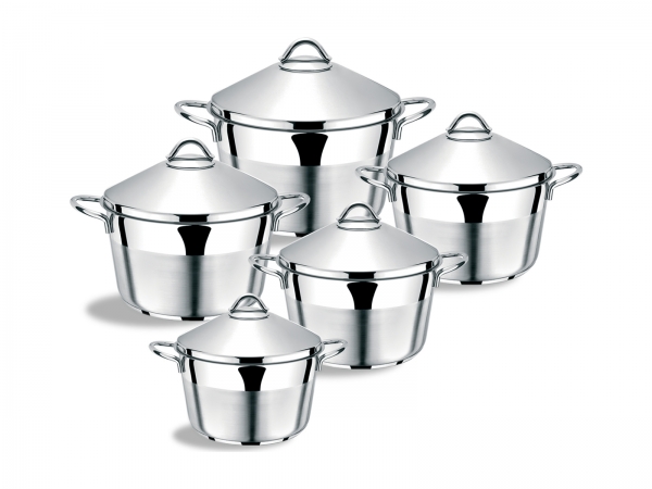 GIZZA LUX LINE COOKWARE SET 10 PCS.