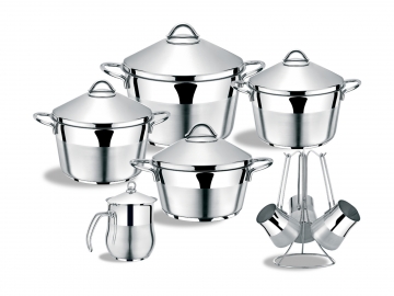 GIZZA LUX LINE COOKWARE SET 14 PCS.