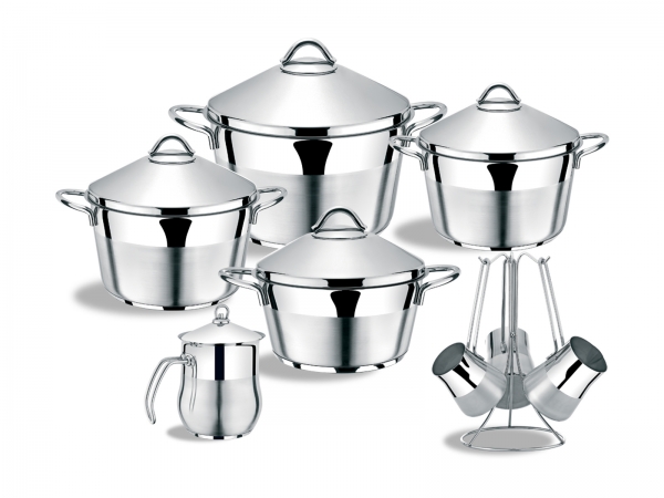 GIZZA LUX LINE COOKWARE SET 14 PCS.