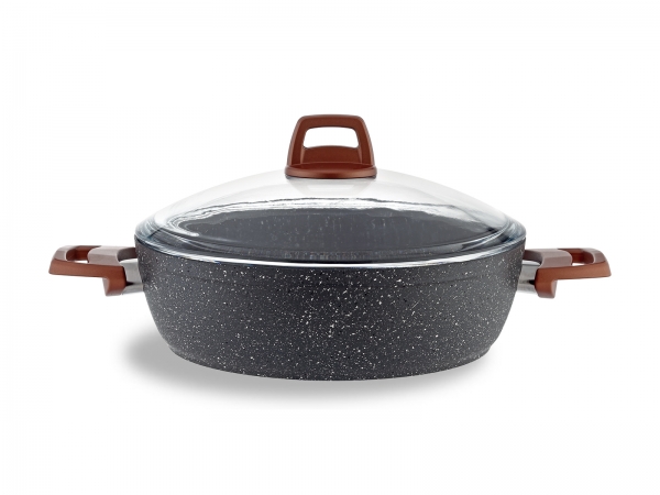 GRANITE SHALLOW POT